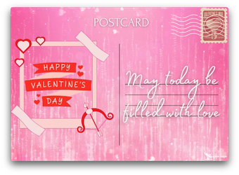 Valentine’s Day post card